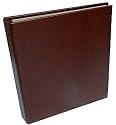 Leather 3 Ring Binders : Brown Leather