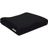 Drive Medical Skin Protection and Positioning 3 Foam Wheelchair Seat Cushion, Black, 18 x 16 x 3