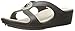 crocs Women's Sanrah Beaded Wedge, Black/Platinum, 9 M US