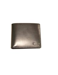 Shoes: COACH Mens Compact ID Passcase Buffalo Leather Wallet in Black 74764
