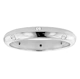 0.25 CT TW Bezel Set All Around Diamond Ring in 14k White Gold