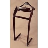 Men's Valet Stand - Executive Mahogany (Mahogany/Brass) (39 3/4H x 16 3/4W x 14D)