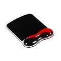 Kensington Duo Gel Wave Mouse Mat Pad with Wrist Rest Red and Black Re