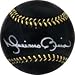 Mariano Rivera Black Leather Baseball Signed in Silver