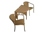 TERRACE MATES ADENA 36 / Coffee / Half-Round Table