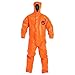 Dupont TP198TOR3X000200 ThermoPro Coverall, Double Storm Flap with Hook and Loop Closure, Taped Seam, 3X, Orange (Pack of 2)