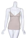A LAWLESS V-Neck Tank Top in Beige