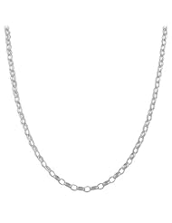 Sterling Silver 3.4-mm Cable Chain (18 Inch)