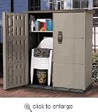 Outdoor Living : 164CUFT Vert Stor Shed