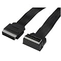 NONAME SCART - SCART GEWINKELT 90� FLACH - Flaches 21-poliges Sc