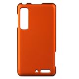 Orange Rubberized Hard Case for Motorola DROID 3 (Verizon)