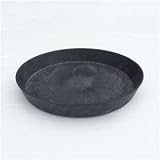 アートストーン専用受皿/植木鉢ソーサー 【ラウンド型/30cm】 ブラック(黒) 〔ガーデニング用品/園芸〕