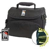 Ape Large Digital Camera And Camcorder Case,Large main compartment with adjustable divider and special cell phone pocket,Removable shoulder strap, Padded and water-resistant