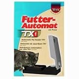 Trixie 24371 Futterautomat TX1, 300 ml/15 &times; 7 &times; 24 cm, granit / schwarz