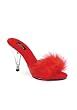 4 Inch Heel Marabou Slipper