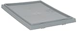 IMAGE OF Quantum LID231GY 3-Pack Lid for SNT225 and SNT230 Stack and Nest Totes, Gray