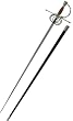 Swept Hilt Rapier-Wood Grip - Cas Hanwei