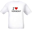 I LOVE VERMONT - State-series - White T-shirt