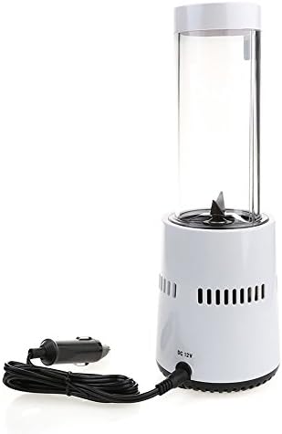 SHW 300 ML (10 Fluid Ounces) Car Use Fruit Juice Blender (White)