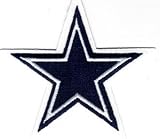 Dallas Cowboys Star Patch - Iron On or Sew On - 3 1/2" Wide x 3 1/2" Tall.