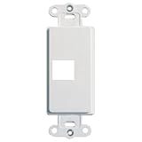 On-Q/Legrand 1 Port AnyPort Decorator Outlet, White