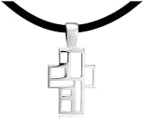 Sterling Silver Windows Collection Cross by Zina, 17