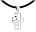 Sterling Silver Windows Collection Cross by Zina, 17 