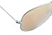 Ray-Ban. Rb3025 Classic Aviator Sunglasses, Matte Silver/Light Brown Mirrored Pink, 58 mm