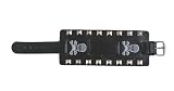 Beyond Black Wide Leather Cuff Wrist Watch Band