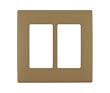 Leviton Renu REWP2-WC Two-Gang Screwless Snap-On Wallplate, Warm Caramel