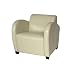 2 PCS set Criscione Cream Bi-Cast Leather Club Chairs - #L107