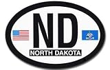 North Dakota - Oval decal