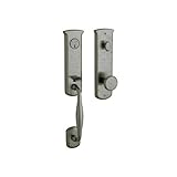 Baldwin 5340.452.ENTR Tahoe Entry Lock Set Distressed Antique Nickel