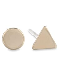 Bing Bang Tiny Geometry Duet Stud Earrings