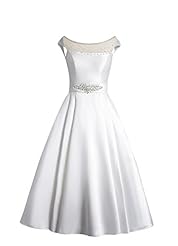 Off the Shoulder Organza/Satin/Taffeta/Tulle Belted  Lace Short  Dress With Rhinestones