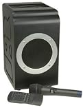 Portable PA/CD System with wireless microphone and mp3