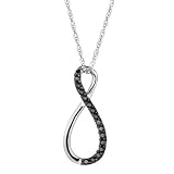 Black Diamond Infinity Pendant