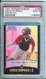 2001 Justin Morneau Bowman Chrome Baseball MLB Rookie Cards - Professionally Graded a PSA 9 (Minnesota Twins)