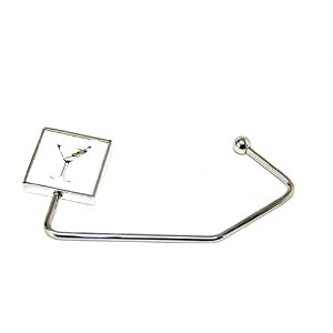 Martini Square Purse Hanger : Handbag Hook w/Carrying Bag