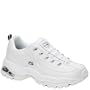 Skechers Women's Premium Premix Sneakers,White/Navy,11 EW US