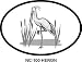 HERON Oval Bumper Sticker