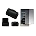 Executive Black Horizontal Leather Side Case Pouch with Belt Clip and Belt Loops + LCD Screen Protector for Microsoft Zune HD 16GB / 32GB Platinum