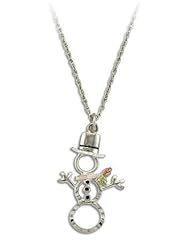Landstroms Black Hills Silver Snowman Necklace with Gold Leaves - PE1024SS