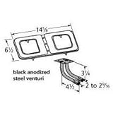 Music City Metals 14102-78802 Stainless Steel Burner Replacement for Select Broil King and Broil King Gas Grill Models