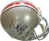 Chris Wells Autographed/Hand Signed Ohio State Buckeyes Full Size Replica Helmet ''Beanie''- Wells H