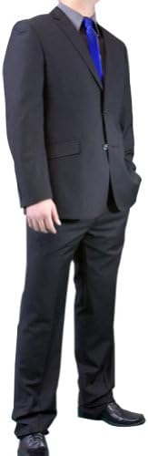 Figlio Lontano Slim Fit Suit - Flat Black-Size: 40R-Sleeve: Regular-Chest: 40