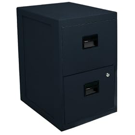 SentrySafe Fire-Safe 2-Drawer Insulated Vertical File, Black
