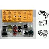 American Door Lock Clips, 14 Assorted Clips, 90 pieces by PDQ