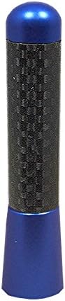 3 inch / 76 mm JDM BLUE SHORT UNIVERSAL ANTENNA CARBON FIBER FAST SHIPPING