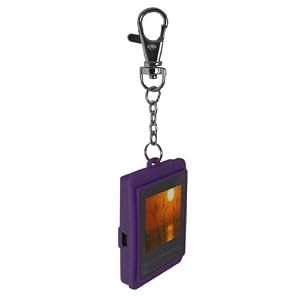 32MB PURPLE 1.5 inch Digital Photo Frame Key ring with Built-in Rechargeable Battery....USB....Plug & Play (No Installation Software Required)
